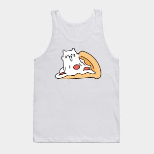 Meowzzarella Pizza The Mozzarella Cheese Cat Tank Top